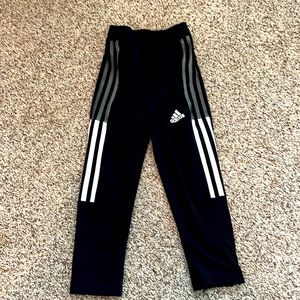 Adidas black warm up pants size 5/6